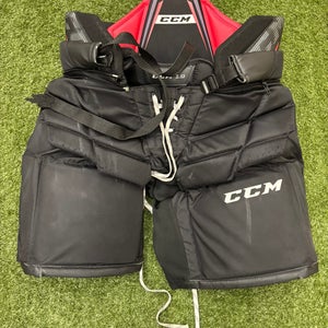 Black Intermediate Medium CCM 1.9 Hockey Goalie Pants