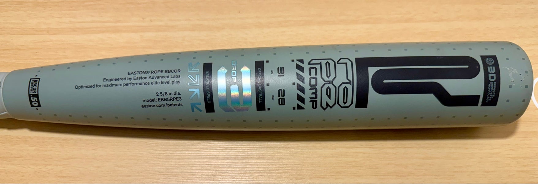 2025 Easton Rope Composite BBCOR Certified Bat (-3) 28 oz 31" (Used)