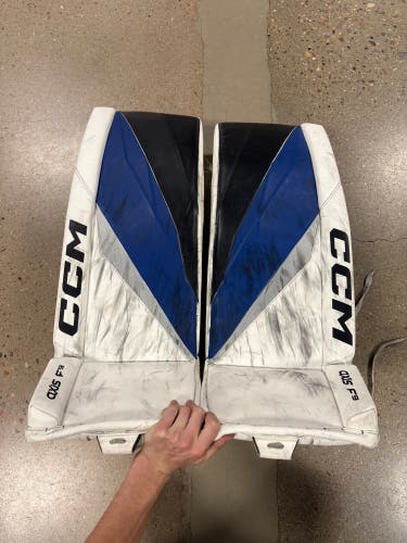 33+1" Senior CCM Axis F9 Goalie Leg Pads (Used)