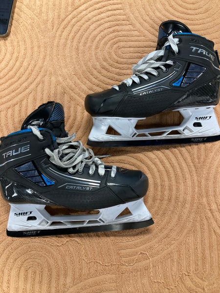 Senior True Catalyst 7X4 Hockey Goalie Skates Regular Width 8 (Used)