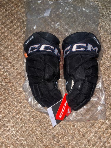 New CCM Jetspeed 14" Pro Stock Gloves Black Reverse Retro Washington Capitals Raddysh