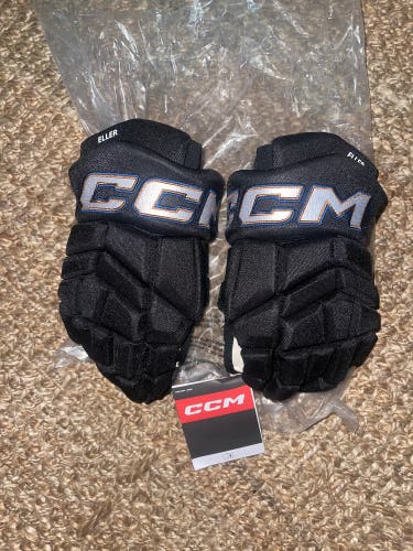 New Washington Capitals Lars Eller CCM Tacks Hockey Gloves NHL 14” black reverse retro