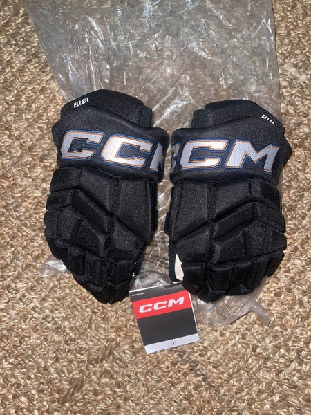 New Washington Capitals Lars Eller CCM Tacks Hockey Gloves NHL 14” black reverse retro