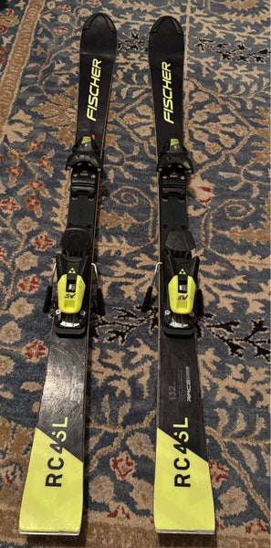 Unisex Fischer RC4 World Cup SL 132 cm Racing Skis (Used)
