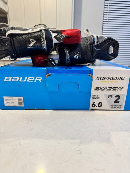 2024 Bauer Supreme Shadow Hockey Skates Size 6 (Used) Fly-ti BLADES INCLUDED