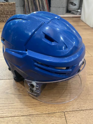 Medium Bauer IMS 9.0 Helmet Pro Stock Royal Blue