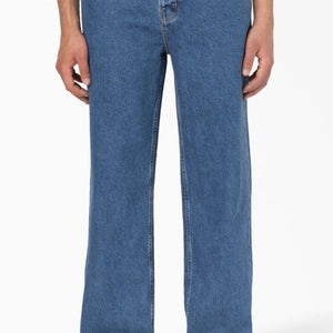 Dickies Thomasville Denim Loose Fit Jeans Chambray Light Blue 34 X 32