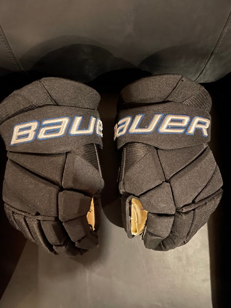 Bauer 14" Vapor Hyperlite Gloves Black Washington Capitals Reverse Retro Pro Stock