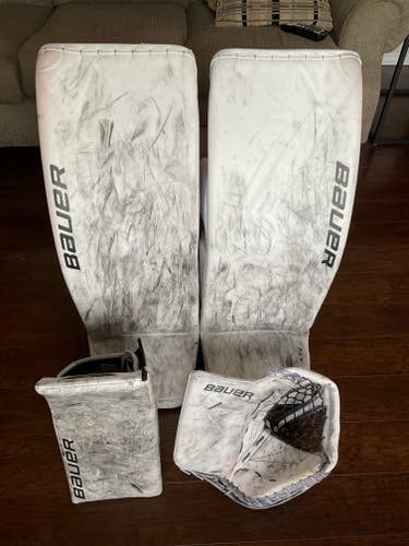 Bauer Flylite Pads + Glove with Shadow Blocker Pro Stock - size large