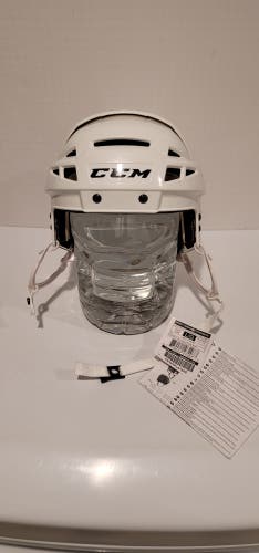 NEW! CCM Vector V08 Pro Stock Hockey Helmet White Large