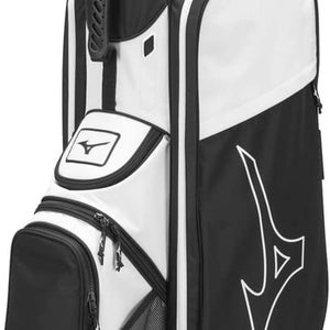 Mizuno LW-C Cart Bag (10.5", 7-way top, Black/White) NEW