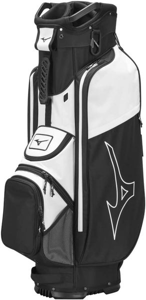 Mizuno LW-C Cart Bag (10.5", 7-way top, Black/White) NEW