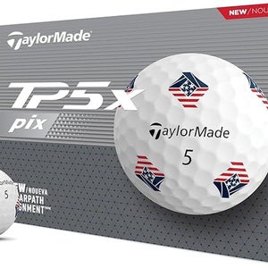 Taylor Made TP5x Pix Golf Balls (USA, 12pk) 1dz 2024 NEW