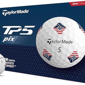 Taylor Made TP5 Pix Golf Balls (USA, 12pk) 1dz 2024 NEW