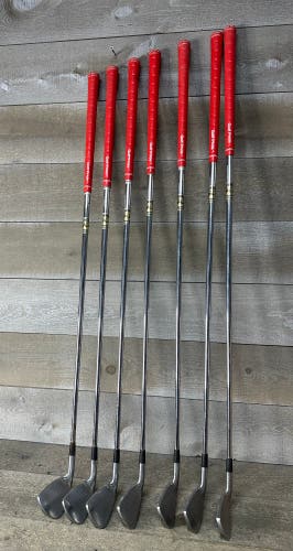 Mizuno T-Zoid Comp Ez Iron Set 3-9 Regular Precision Rifle 5.0 Steel Shafts READ