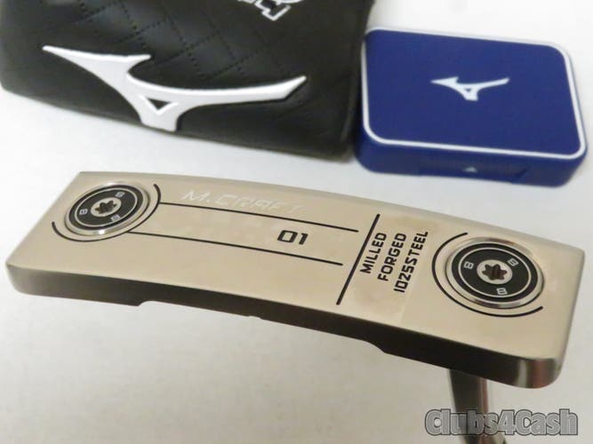 Mizuno M-Craft OMOI 01 Putter Nickel Satin Chrome ION 35" +Cover & Kit NEW