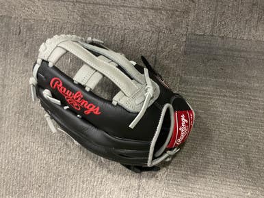 Used Rawlings SELECT SERIES BB/SB Glove RH Throw Black 12 1/2" 11614-S000225272