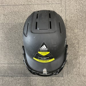 Used Adidas PERFORMANCE ADJUSTABLE HELMET Batting Helmet w/Mask Black S/M 11614-S000225265