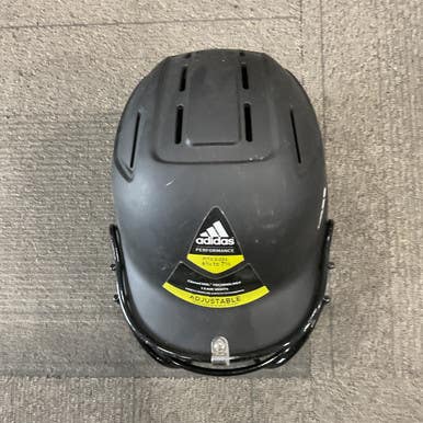 Used Adidas PERFORMANCE ADJUSTABLE HELMET Batting Helmet w/Mask Black S/M 11614-S000225265
