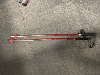 Used RED SKI POLES Boys DH Ski Pole Red 95 cm / 38 in 11614-S000225443