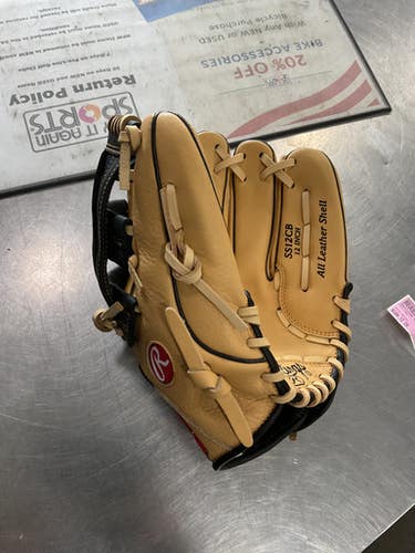 Used Rawlings SELECT SERIES SS12CB BB/SB Glove RH Throw Brown 12" 11614-S000225340