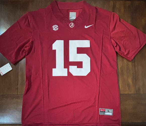 Alabama Crimson Tide Ty Simpson Football Jersey Stitched Adult Large NWT