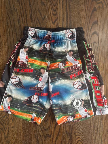 Black Small Boys Shorts (Used) baseball Flow society
