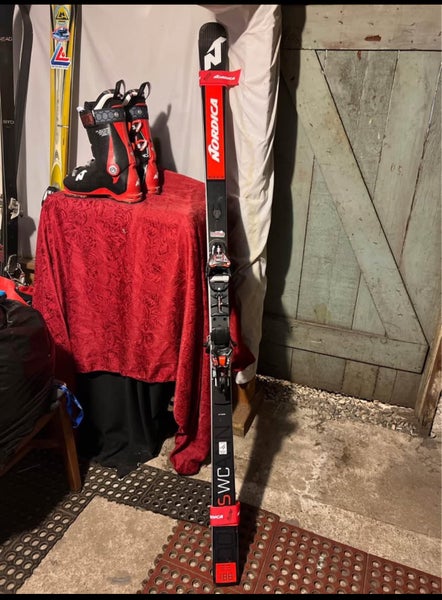 Women's 2019 Nordica Dobermann GS WC 188 cm Racing Skis With Bindings (Used)