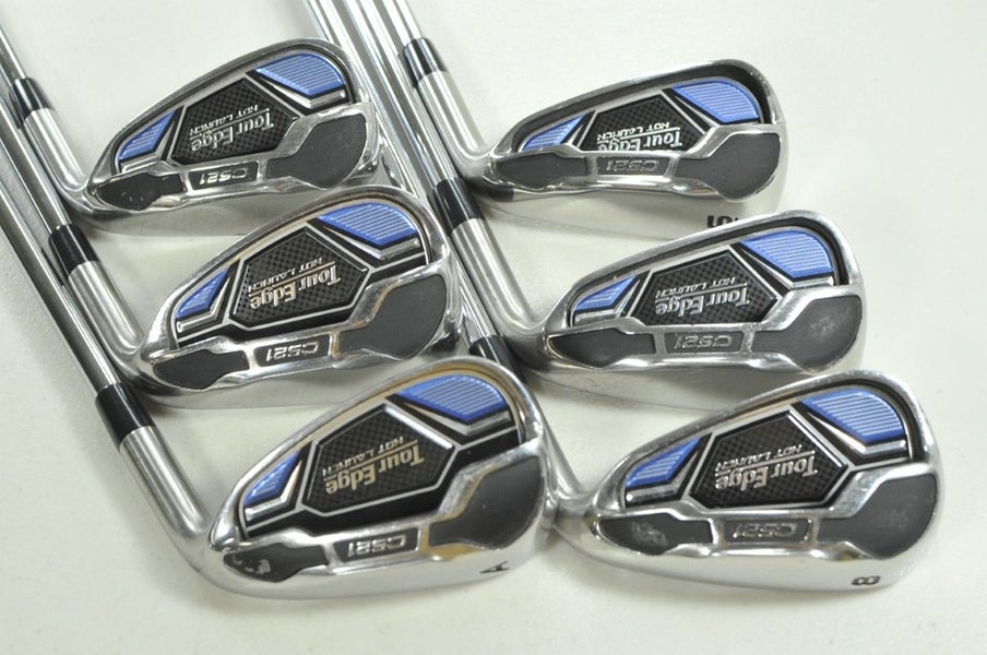 Tour Edge Hot Launch C521 6-PW,AW Iron Set Regular Flex RH KBS MAX Steel #206162