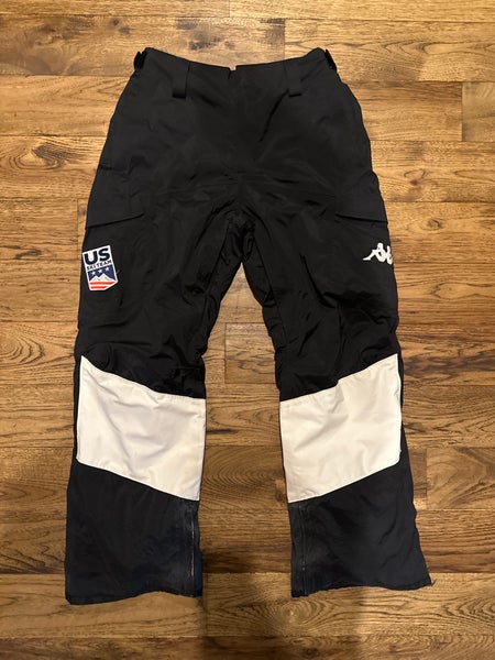 US Ski Team Black Unisex Adult Large Mogul Ski Pants (Used)
