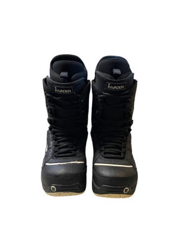 Used Burton INVADER Mens Snowboard Boots Black Senior 9 11706-S000367540