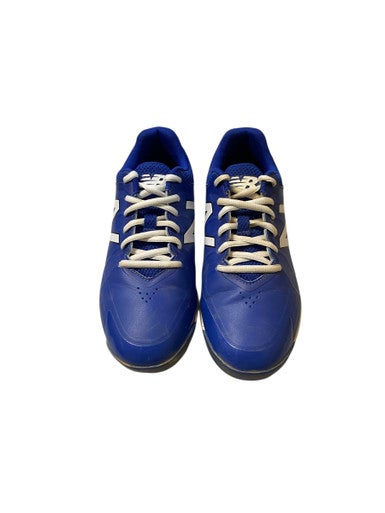 Used New Balance BLUE AND WHITE BB/SB Cleats Royal Blue Junior 04 11706-S000367349