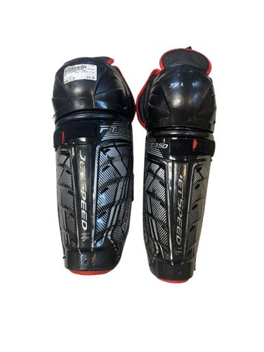 Used USA JETSPEED FT 350 Senior Shin Guards Black 12" 11706-S000367306