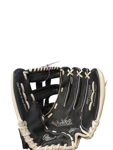 Used Rawlings HIGH LIGHT SERIES BB/SB Glove RH Throw Black 12 1/2" 11706-S000367215