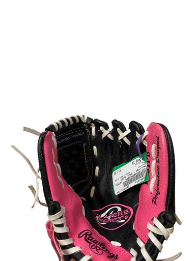 Used Rawlings T BALL GLOVE BB/SB Glove T-ball Black 10" 11706-S000367214