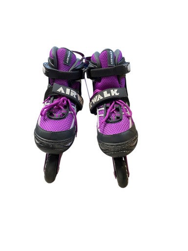 Used Airwalk ABEC-5 Junior Roller Quad Skates Purple Adjustable 11706-S000367211