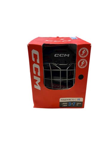 Used CCM TACKD 70 Helmet Cage Combo Black XS/S 11706-S000367204