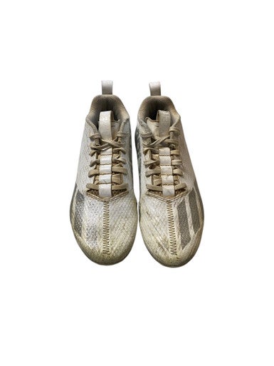Used Adidas Jr FB Cleats White Junior 03.5 11706-S000367202