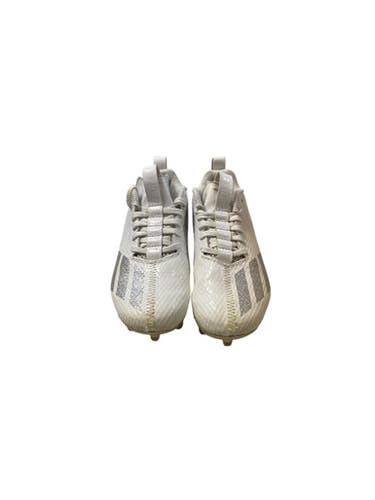 Used Adidas ADIZERO BB/SB Cleats White Junior 01.5 11706-S000367178