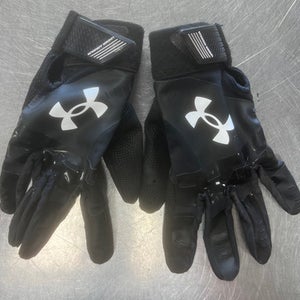 Used Under Armour BB/SB Batting Gloves Black SM 11497-S000153744