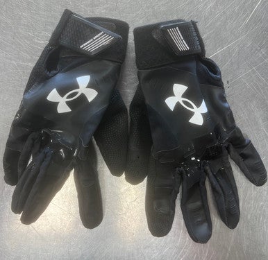 Used Under Armour BB/SB Batting Gloves Black SM 11497-S000153744