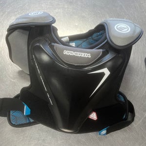 Used Maverik CHARGER Lacrosse Shoulder Pads Black LG 11497-S000153734