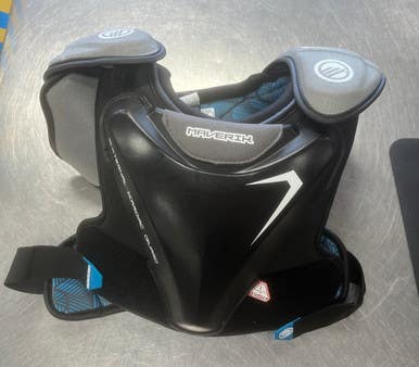 Used Maverik CHARGER Lacrosse Shoulder Pads Black LG 11497-S000153734