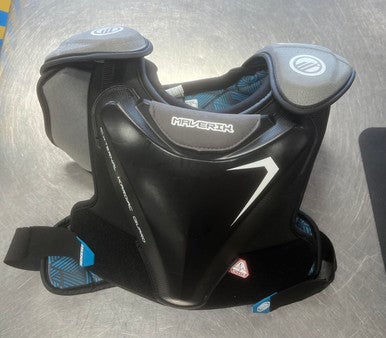 Used Maverik CHARGER Lacrosse Shoulder Pads Black LG 11497-S000153734