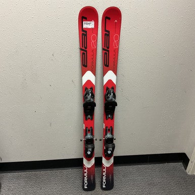 Used Elan FORMULA 120 Boys DH Ski/Binding Red 120 cm 11855-S000194664