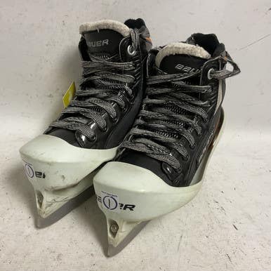 Used Bauer ELITE Junior Goalie Skate Black/Orange/White Junior 01 11855-S000194649