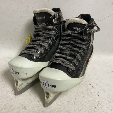 Used Bauer ELITE Junior Goalie Skate Black/Orange/White Junior 01 11855-S000194649