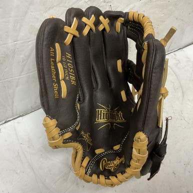 Used Rawlings Highlight Series H105IBR Baseball Glove LH Throw Brown 10 1/2" 11855-S000194612