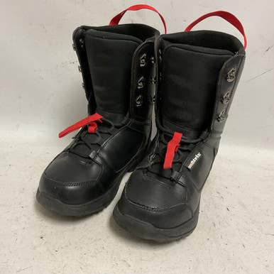 Used MATRIX 580 Mens Snowboard Boots Black And Red Senior 8 11855-S000194743