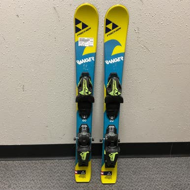 Used Fischer RANGER Boys DH Ski/Binding Royal Blue And Yellow 80 cm 11855-S000194600
